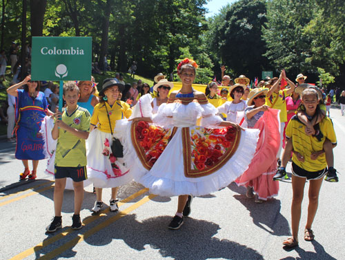 Parade of Flags at 2019 Cleveland One World Day - Colombia